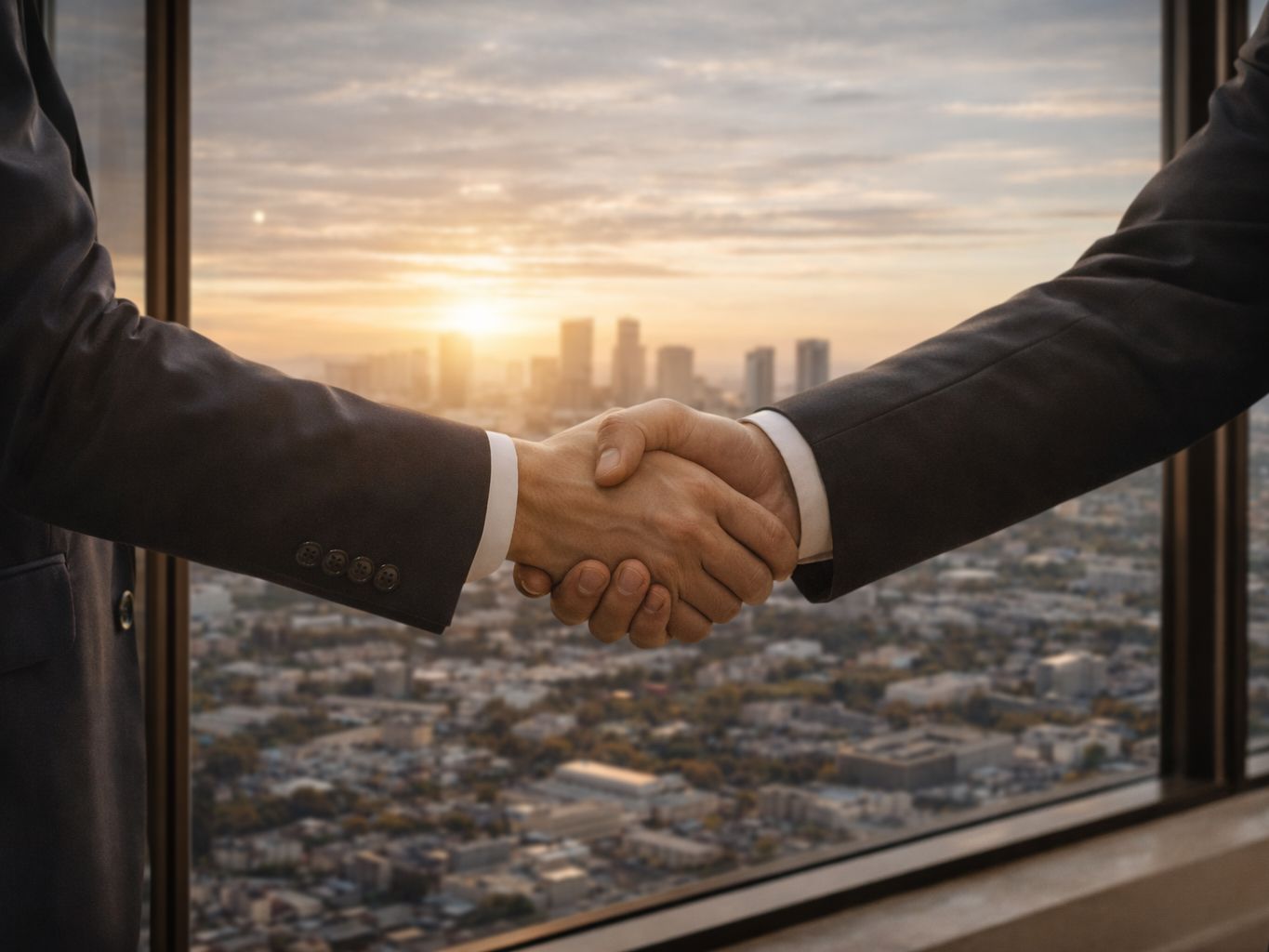 Une poignée de main après un accord